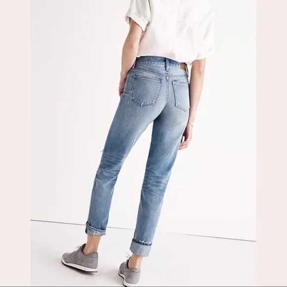 Madewell Women high waisted Distressed The Perfect Vintage Jean sz 26 in EUC - Picture 2 of 8